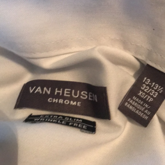 Van Heusen chrome men’s shirt size 13 to 13 1/2 - Picture 3 of 3